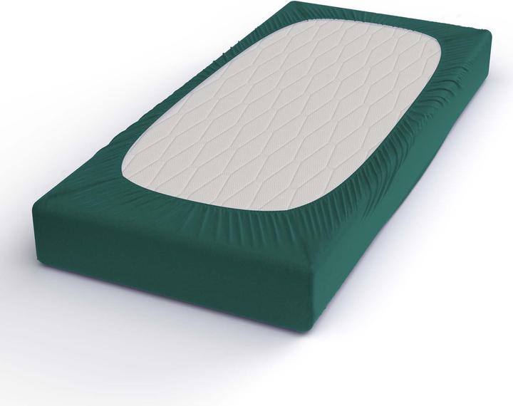 Image du produit Lotus Bettwaren Drap-housse en satin uni (180 x 200 cm)