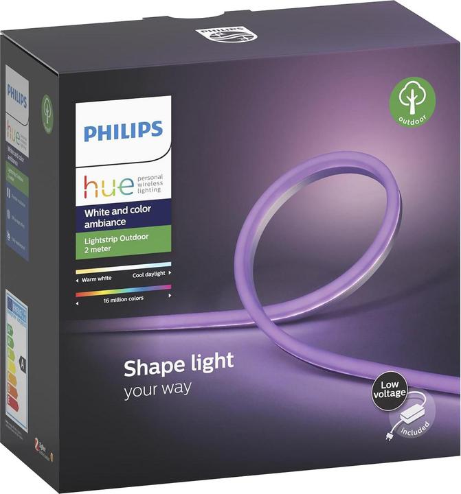 Productafbeelding Philips Hue Hue LED Stripe Lightstrip Buiten (DE Stekker) (Veelkleurig, 200 cm, Buiten)