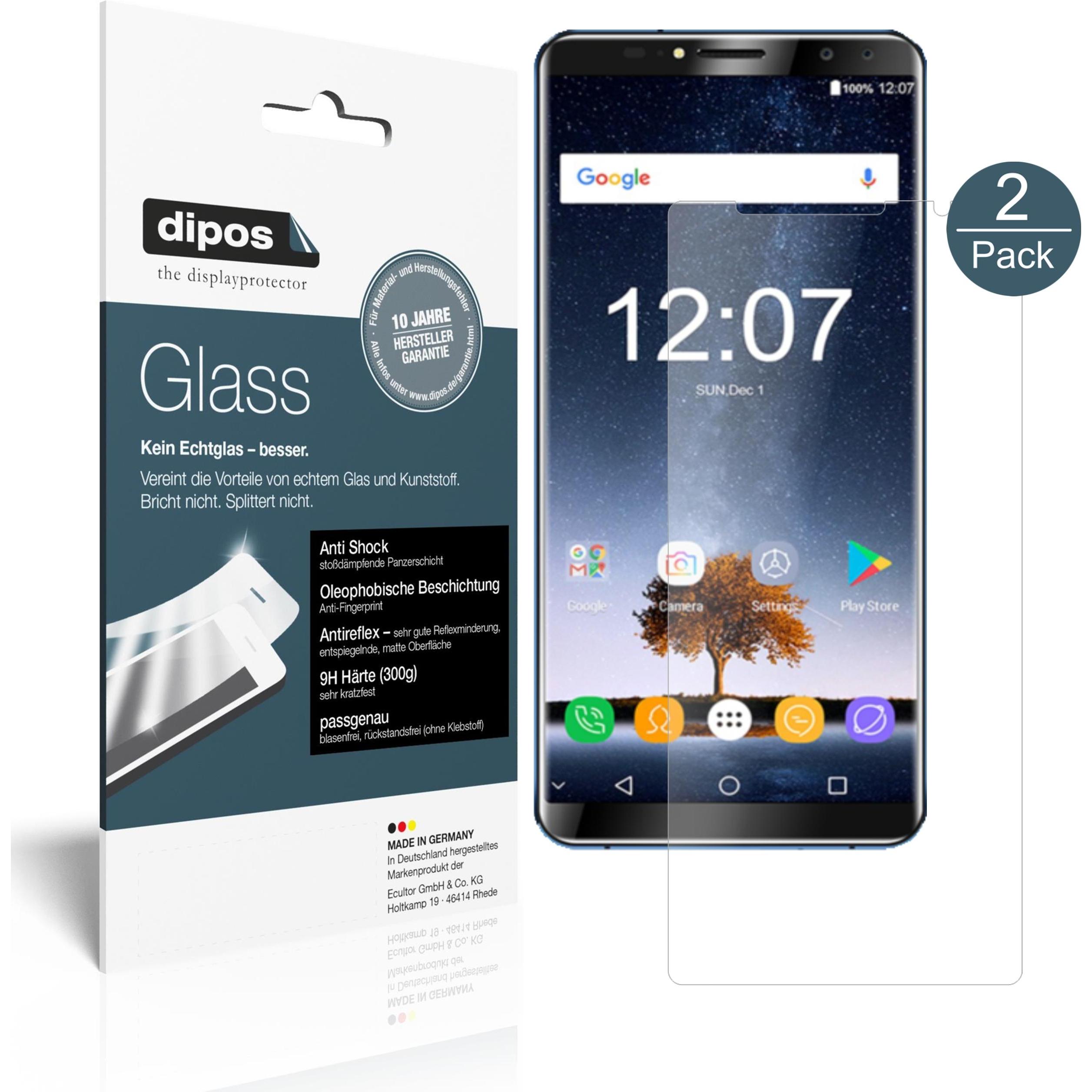Thumbnail - Dipos Displayschutz Anti-Shock (1 Stück, Oukitel K6), Smartphone Schutzfolie, Transparent
