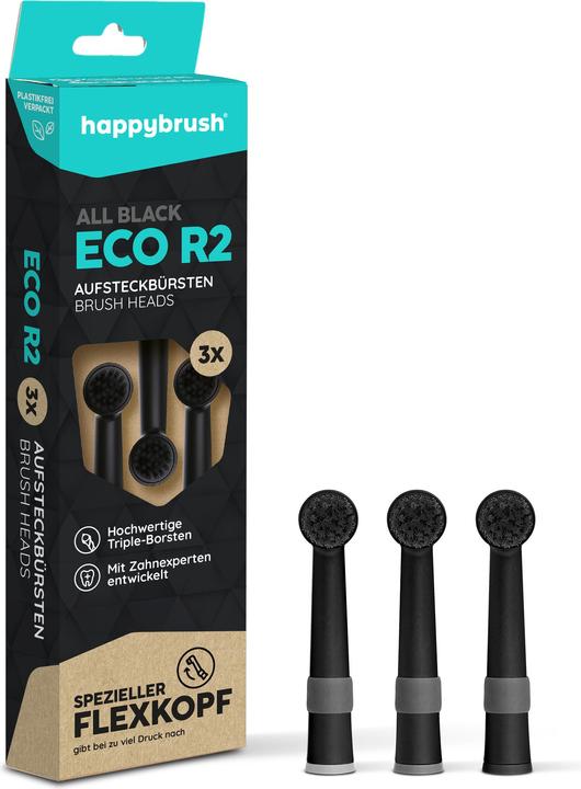 Produktbild happybrush Zahnbürstenkopf R2 (3 x)
