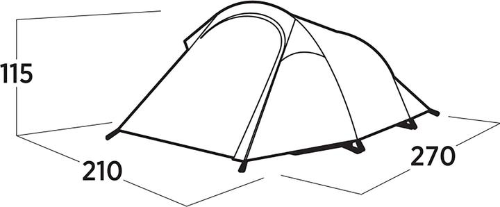 Actual product image Easy Camp Tunnelzelt Reindal 3 (olivgr?n, Modell 2025) (Tunnel tent, 2.90 kg, 3 persons)