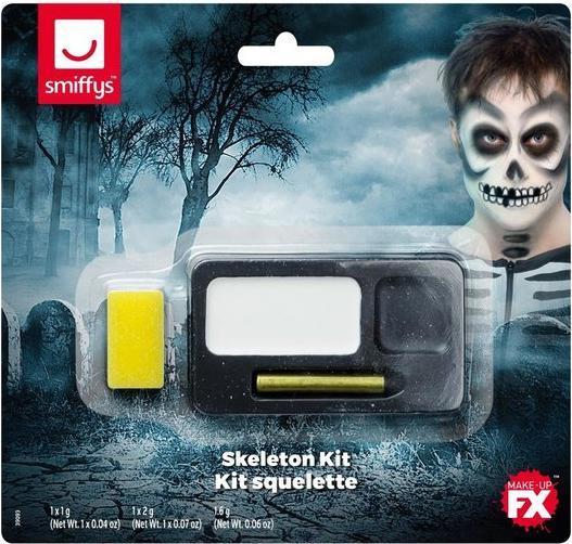 Actual product image Smiffys Skeleton Makeup Kit