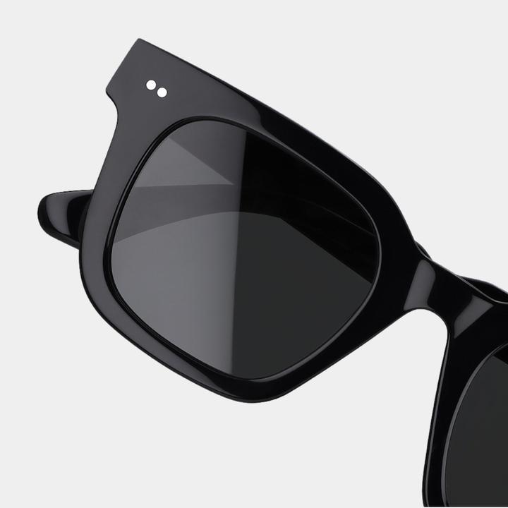 Image du produit James Dixon Schwarz/Grau – Milton – Quadratisch – Acetat – Sonnenbrille