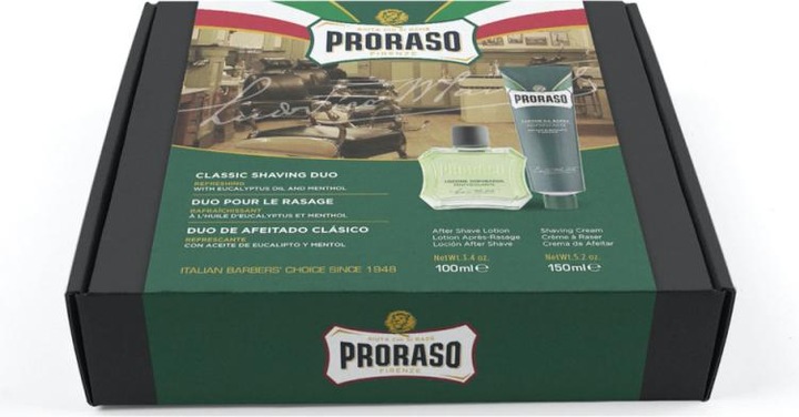 Actual product image Proraso Green Classic Shaving Duo (Lotion, 100 ml)