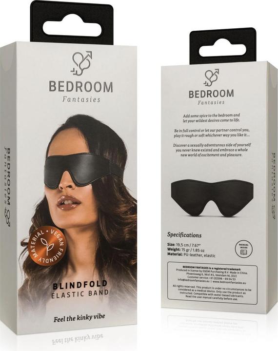Actual product image Magic Silk KunstlederAugenbinde Schwarz