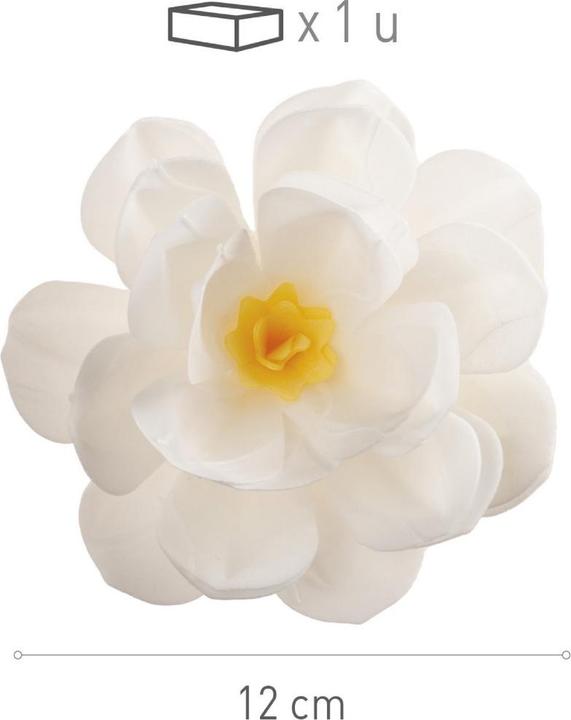 Produktbild Dekora Fleur Blanche Ø12cm (1 Stk.)