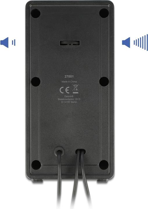 Image du produit Delock Haut-parleur USB stéréo 2.0 avec prise jack 3,5 mm et alimentation USB