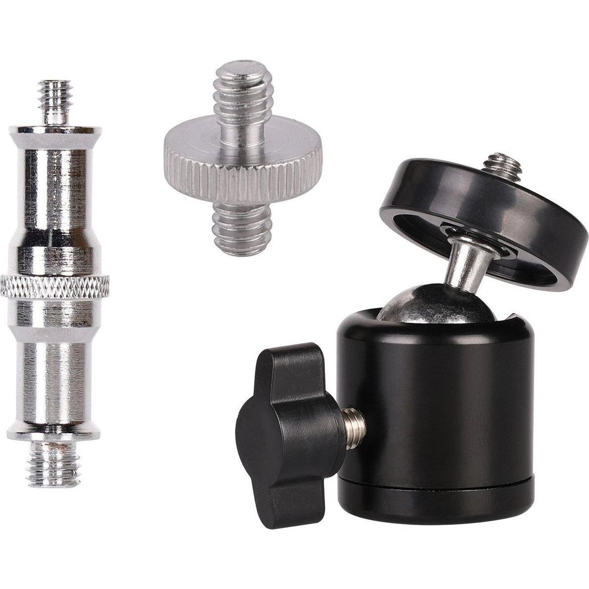 Mozo MOZOS AMC ADATTATORE SPIGOT 1/4" 3/8" GŁOWICA FOTO, Treppiede