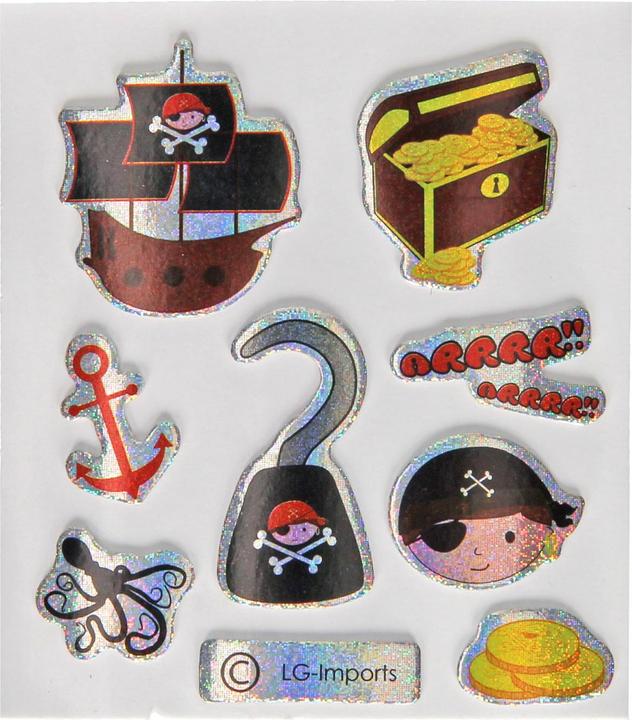 LG-Imports Aufkleber Piraten glitzern
