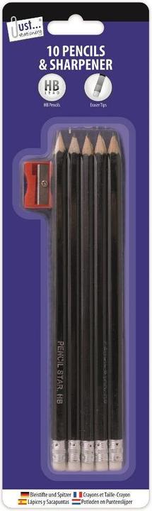 Tallon Bleistift mit Radierer HB Aufschrift 10erPack (HB, 10x)