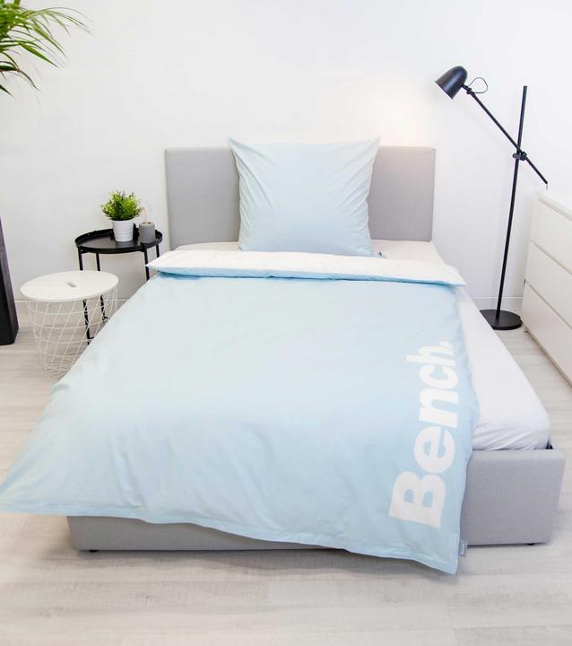 Produktbild Herding Klaus GmbH Bettwäschegarnitur Bench Hellblau/Weiss (Duvetbezug, 160 x 210 cm)
