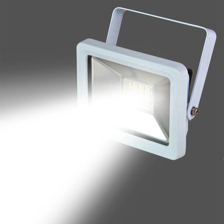 Actual product image Dema Façade lighting LED spotlight floodlight 10W white (800 lm)