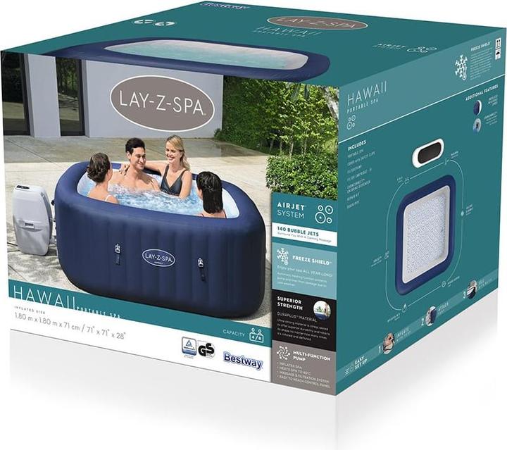 Image du produit Bestway LAY-Z-SPA Hawaii AirJet Whirlpool (6 Personnes)