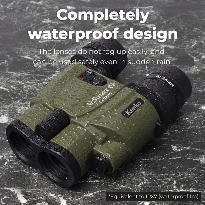 Actual product image Kenko Image Stabilized Binoculars with Auto Mode, Waterproof IPX7, 28-Hour Battery Life (10x, 30 mm)