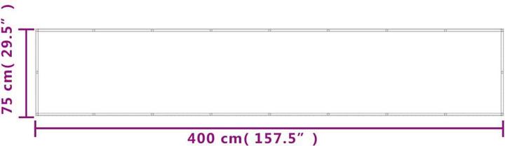 Produktbild vidaXL Balkon Sichtschutz (400 cm)