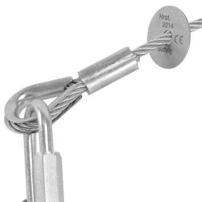 Immagine prodotto Riggatec Safety | WLL 64kg | silber - 100cm Länge | 8mm Stärke | Kettenschnellverschluss