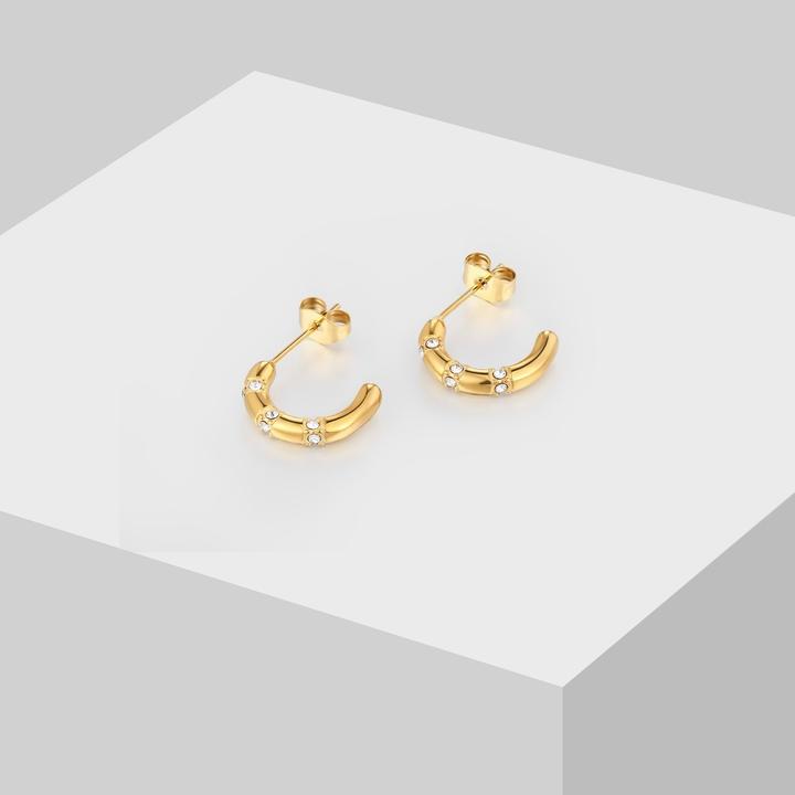 Produktbild Sensora Jewelry Stones Hoops Ohrringe (Edelstahl)