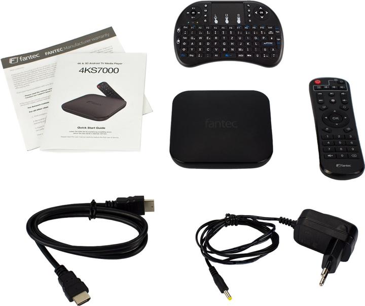 Produktbild Fantec 4KS7000 Digitaler Multimedia-Receiver (64 GB, Android 9.0 (Pie))