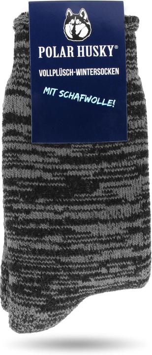 Immagine prodotto Polar Husky Farbige Vollplüsch-Socken mit Wolle (Confezione singola, 47 - 50)