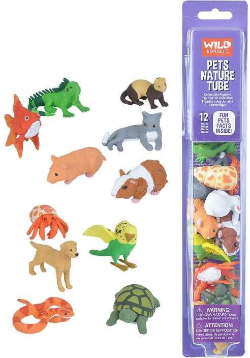 Actual product image Wild Republic Nature Tube Pets 12-piece