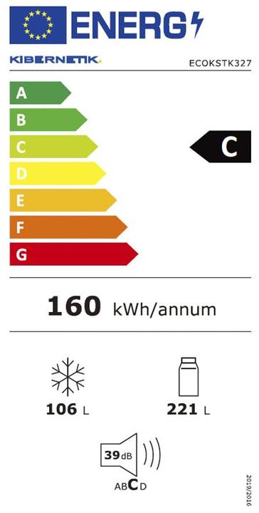Energy Label Kibernetik FSP ECO325 (327 l)