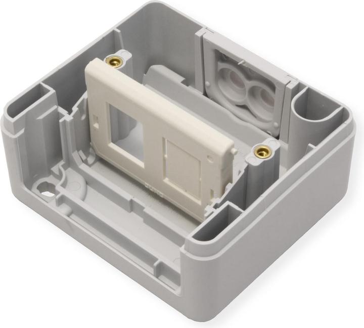 Actual product image Telegärtner Network socket surface mount CAT 5e, CAT 6, CAT 6A Gray (H02000a0070)