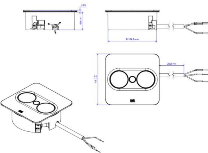 Produktbild Bachmann Multiple socket outlets