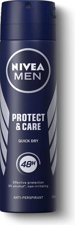 NIVEA Men Protect & Care Deodorant Spray 150ml (Spray, 150 ml)