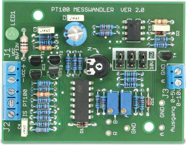 Actual product image Pollin Electronic PT100 measuring transformer kit V2.0