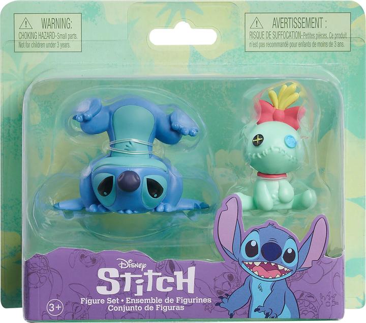Actual product image Just Play Lilo & Stitch minifigures 2-pack Scrump & Upside Down Stitch 7 cm
