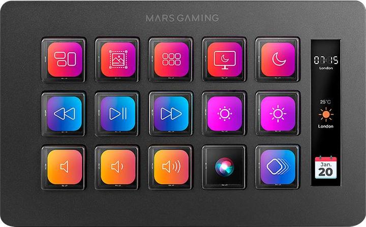 Produktbild Mars Gaming Console De Streaming Stream Deck Slim Msd-One (Noir) (Mac, Windows)