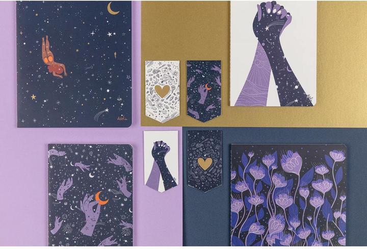 Image du produit Clairefontaine Adolie, Set de 2 mar que-pages 7,5x4 cm