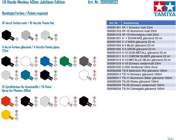 Image du produit Tamiya Honda Monkey 40th.Anniversary