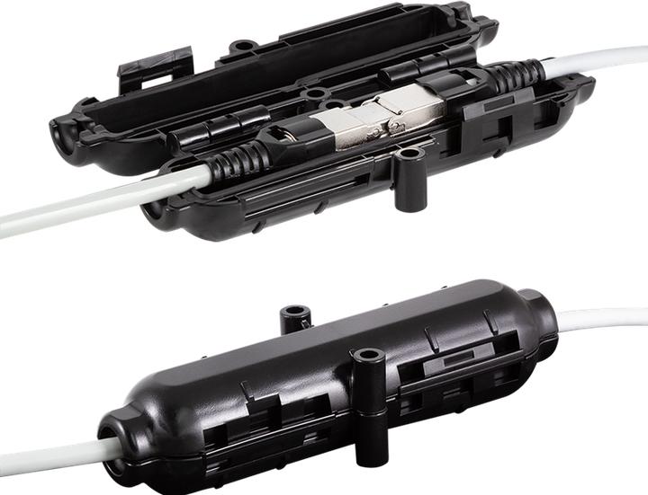 Actual product image LogiLink Protective box for cable connections and extensions, IP54, black (Network coupling)