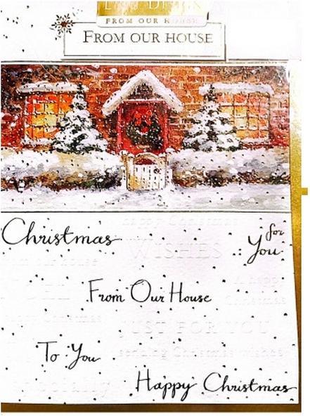 Produktbild Ling Design Weihnachtskarte From Our House Karton (1 Stk.)