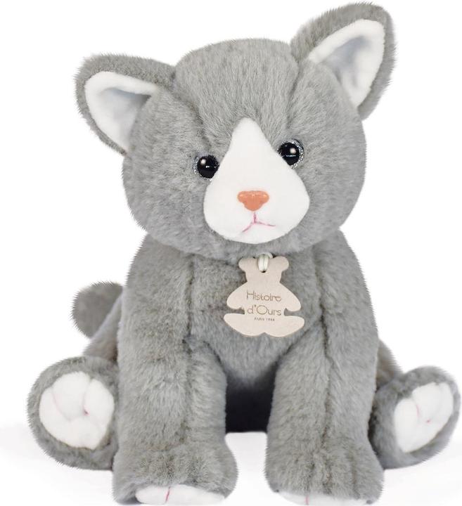 Actual product image Doudou et Compagnie Baby cat, gray 18cm (21 cm)
