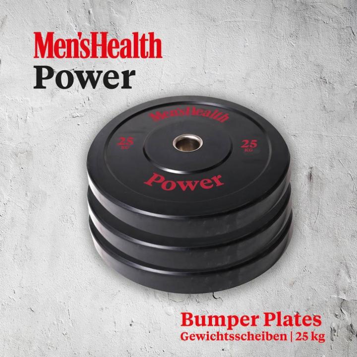 Actual product image Men's Health Bumper Plates (1 x 25 kg)