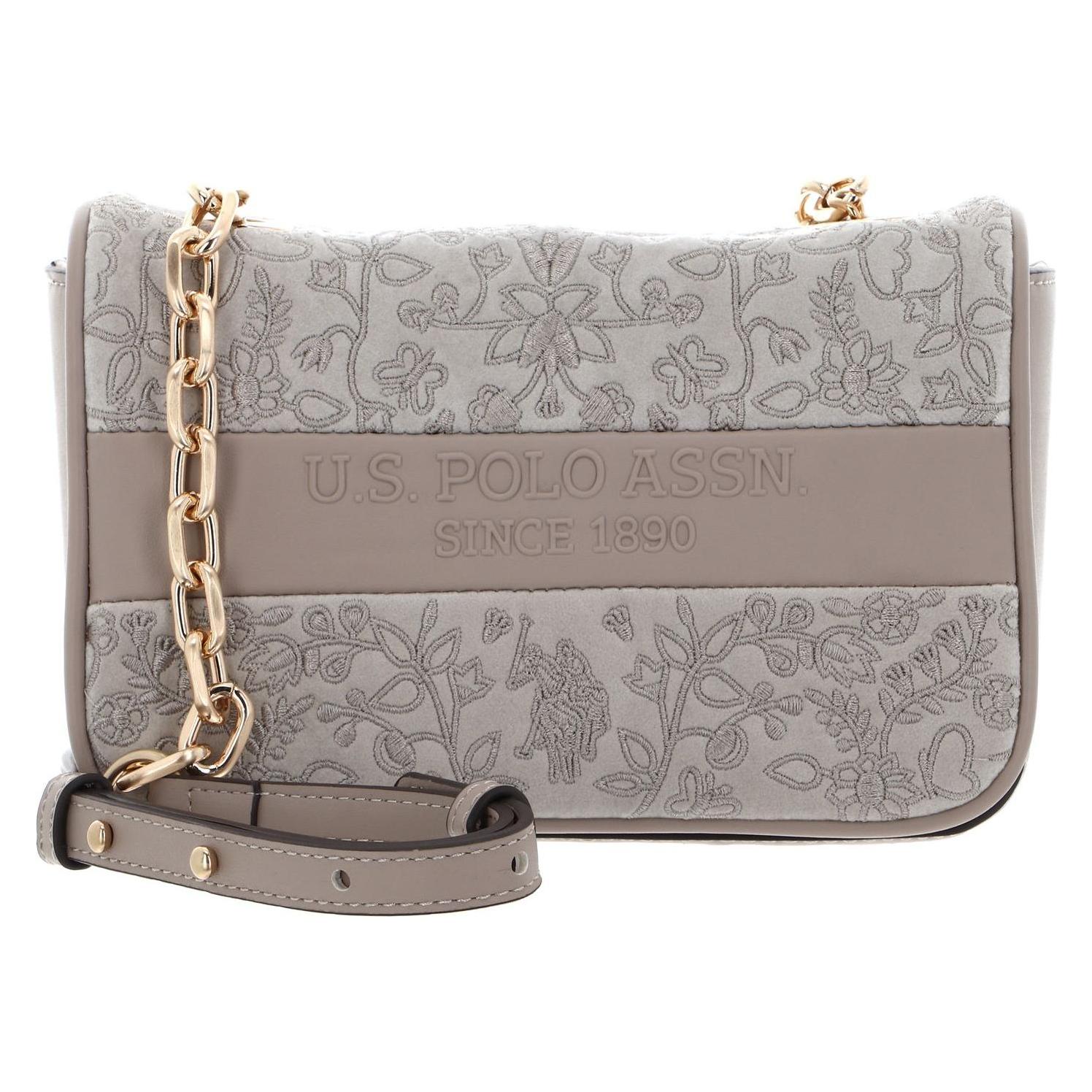 U.S. Polo, Damen, Handtasche, New Canyon Flap Crossbody Bag, Beige, Rosa