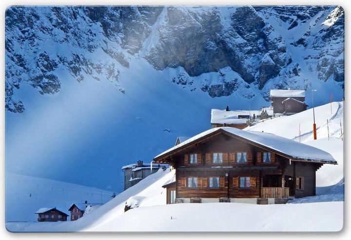 Immagine prodotto Trenddeko Cottage per le vacanze nelle Alpi svizzere (60 x 40 cm)