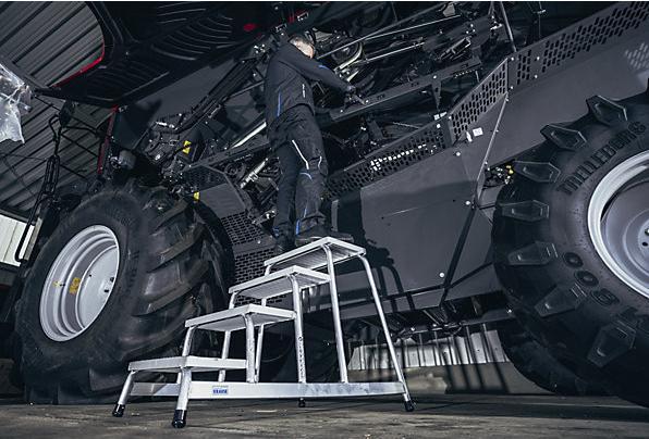Produktbild Krause Montagetritt, mit Alu-Gitterroststufen (Gerüst, 114 cm)