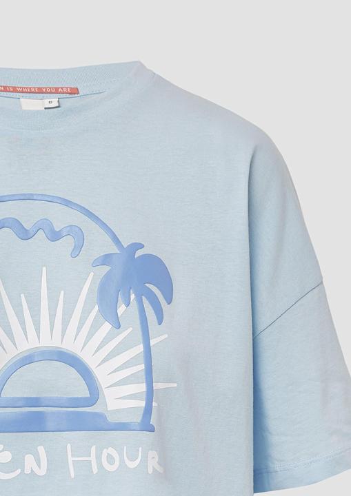 Produktbild S.Oliver T-Shirt Baumwollshirt mit Frontprint (S)