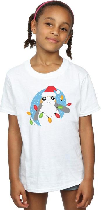Image du produit Star Wars - T-shirt THE LAST JEDI PORG CHRISTMAS LIGHTS - Fille (152, 158)