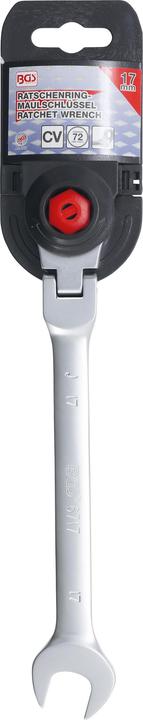 Actual product image BGS Ratchet Combination Wrench adjustable 17 mm (17 mm)