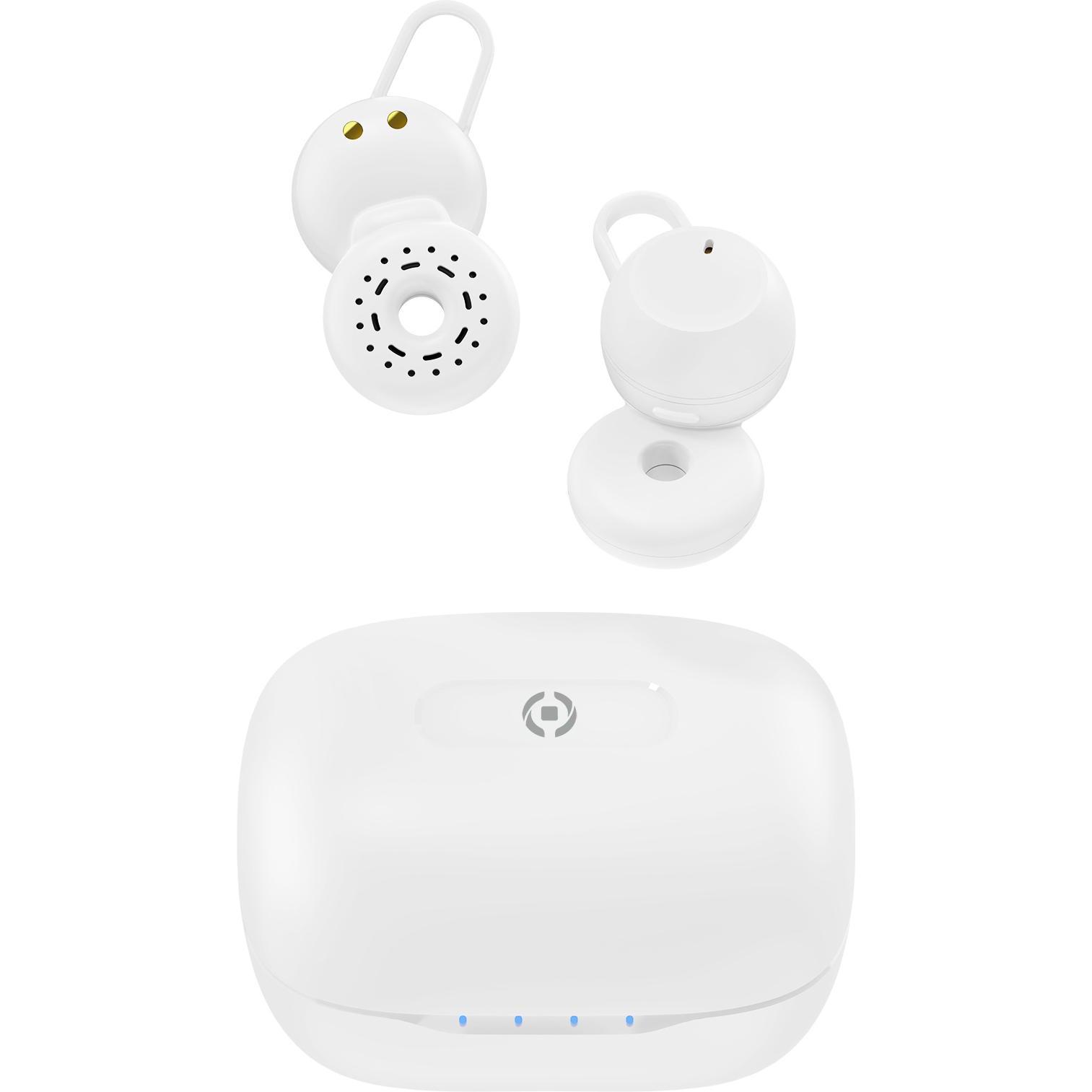 Celly Bianco Auricolari Ambientalwh (4 H, Senza Fili), Cuffie,