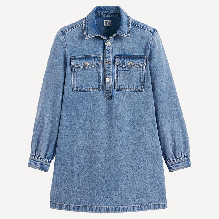 Actual product image La Redoute Collections Jeanskleid mit langen Ärmeln (140)