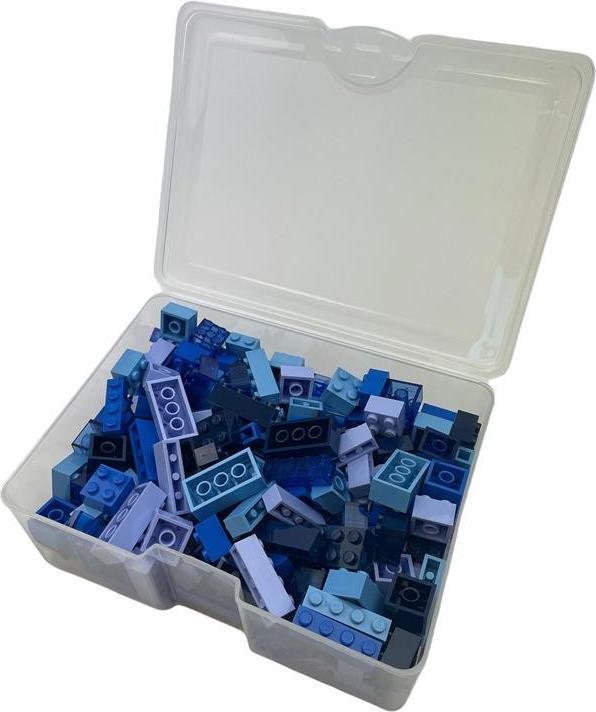 Actual product image Q-Bricks Building Blocks Box 300 Blue Mixture