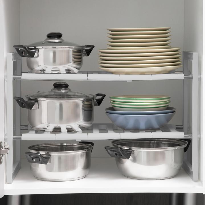 Actual product image InnovaGoods Pull-out shelf insert - 2 levels