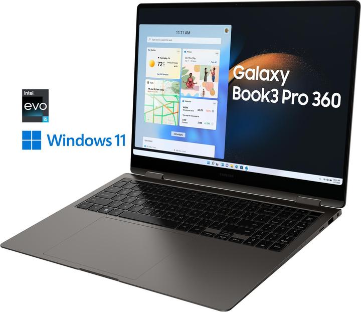 Image du produit Samsung Galaxy Book3 Pro 360 (16", Intel Core i5-1340P, 8 Go, 512 Go, DE)