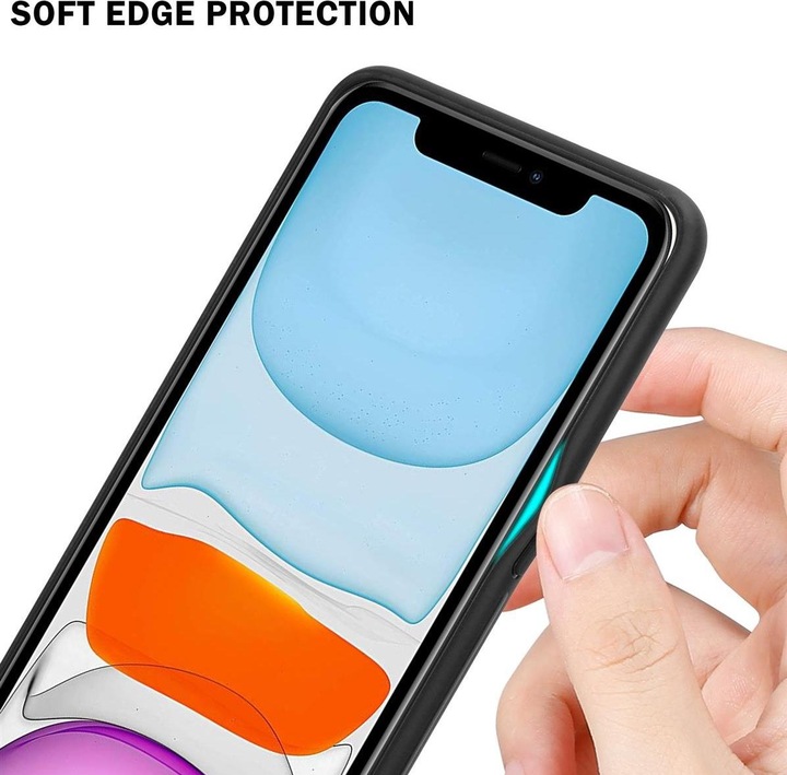 Actual product image Cadorabo TPU 2 colors glass cover (Apple iPhone 11)