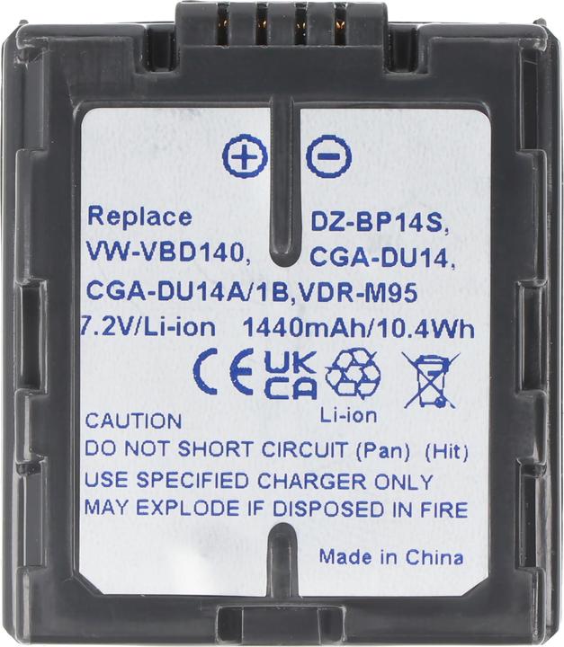 Immagine prodotto AccuCell Akku Panasonic CGA-DU14, VW-VBD140 (Batteria della fotocamera)